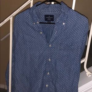 Polka dot American Eagle Outfitters Button Down